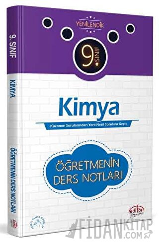 9. Sınıf Kimya Öğretmenin Ders Notları Editör Yayınevi Kolektif
