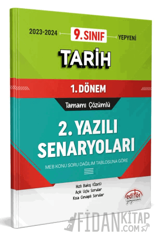 9. Sınıf Tarih 1. Dönem Ortak Sınavı 2. Yazılı Senaryoları Tamamı Çözü