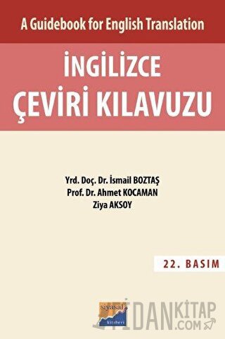 A Guidebook For English Translation İngilizce Çeviri Kılavuzu - Cevap Anahtarı