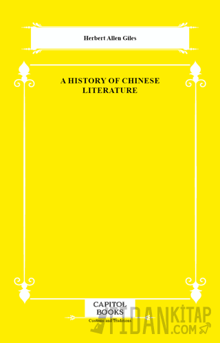 A History of Chinese Literature Herbert Allen Giles