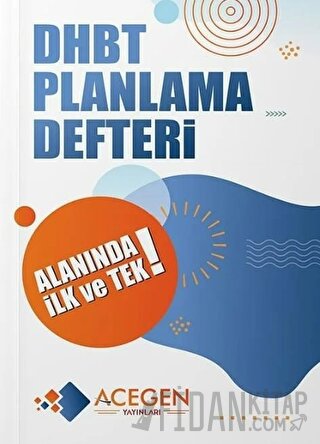 ACEGEN Yayınları DHBT Planlama Defteri Kolektif