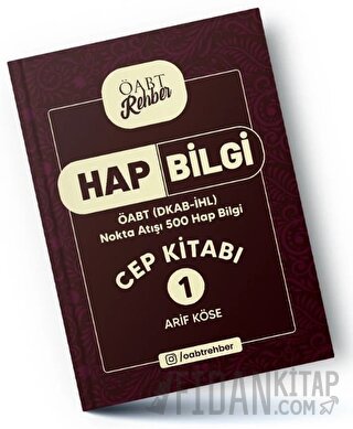 ACEGEN Yayınları ÖABT (DKAB-İHL) Rehber Hap Bilgiler Cep Kitabı 1 Arif
