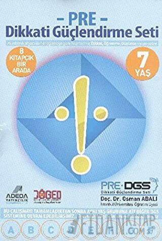 Adeda PRE Dikkati Güçlendirme Seti 1. Sınıf 7 Yaş