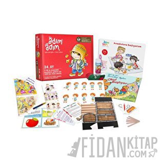 Adım Adım 34. Ay Bebek Eğitim Seti - Kutulu Kolektif