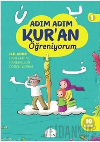 Adım Adım Kur'an Öğreniyorum Seti (3 Kitap + 1 Dvd)
