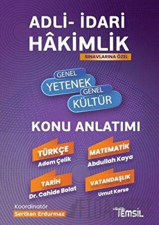 Adli- İdari Hakimlik Genel Yetenek - Genel Kültür Konu Anlatımı