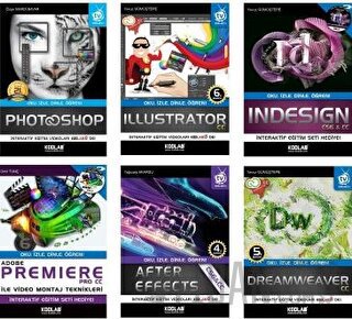 Adobe Grafik Tasarım Uzmanlığı Seti (6 Kitap Takım)