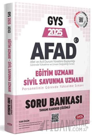 AFAD 2025 GYS Eğitim Uzmanı - Sivil Savunma Uzmanı Soru Bankası - Karekod Çözümlü