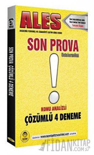 ALES Son Prova 4 Çözümlü Deneme