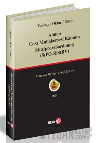 Alman Ceza Muhakemesi Kanunu StrafprozeBordnung (StPO-RiStBV)