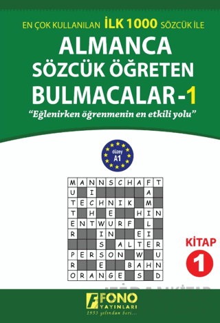 Almanca Sözcük Öğreten Bulmacalar 1