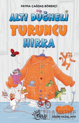 Altı Düğmeli Turuncu Hırka