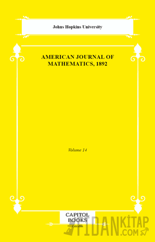 American Journal of Mathematics, 1892