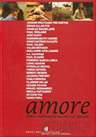 Amore Dünya Yazınından Seçme Aşk Şiirleri (Ciltli) Abdullah Özkan