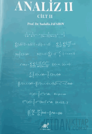 Analiz II (Cilt I – Cilt II)