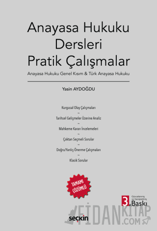 Anayasa Hukuku Dersleri Pratik Çalışmalar Yasin Aydoğdu