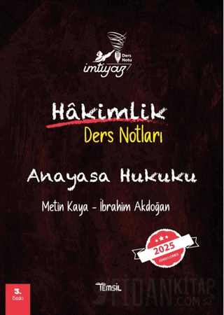 Anayasa Hukuku Hakimlik Ders Notları