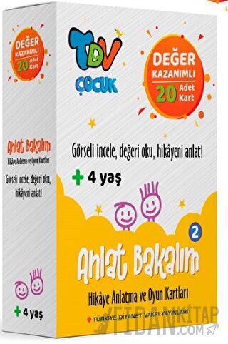 Anlat Bakalım 2 Hikaye Anlatma ve Oyun Kartları Değer Kazanımlı 20 Kart