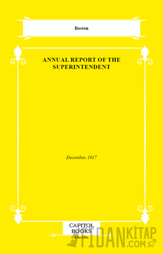 Annual Report of the Superintendent