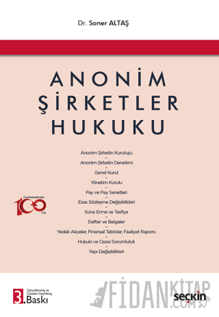 Anonim Şirketler Hukuku Soner Altaş