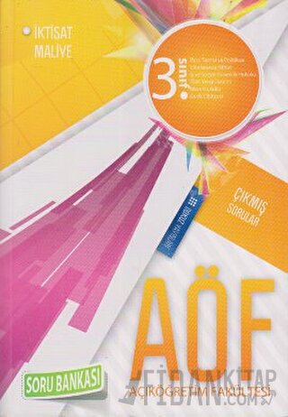 AÖF 3. Sınıf Çıkmış Sorular Soru Bankası İktisat - Maliye Komisyon