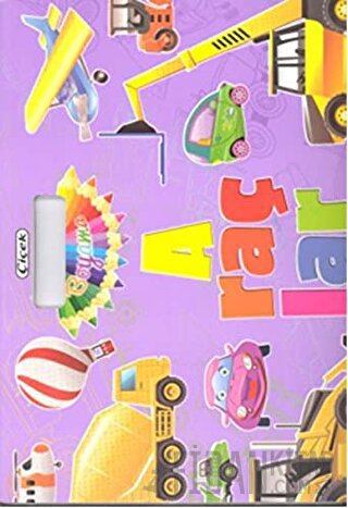 Araçlar / Boyama, Çıkartmalı Kitap