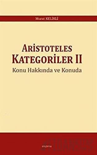 Aristoteles Kategoriler 2