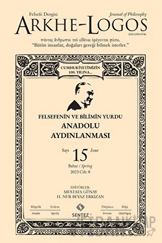 Arkhe - Logos Dergisi Sayı: 15 Bahar 2023