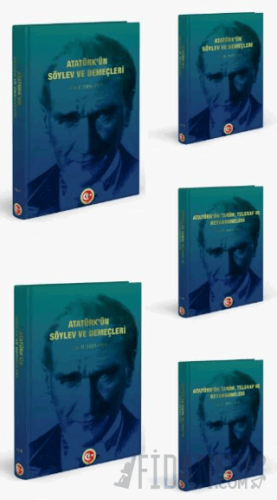 Atatürk'ün Söylev ve Demeçleri ve Atatürk'ün Tamim, Telgraf ve Beyannameleri (5 Kitap - Kutulu Set) (Ciltli)
