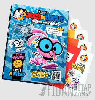Ateş ile Barut Yeni Misafir Ar (4D) Animasyonlu Kitap Set 1 Alp Türkbi