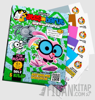 Ateş ile Barut Yeni Misafir Ar (4D) Animasyonlu Kitap Set 2