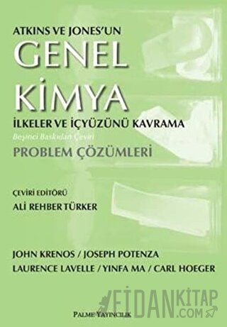 Atkins ve Jones'un Genel Kimya İlkeler ve İçyüzünü Kavrama Problem Çözümleri