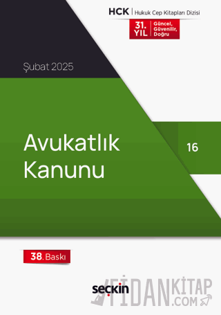 Avukatlık Kanunu (Cep Kitabı) Seçkin Yayıncılık