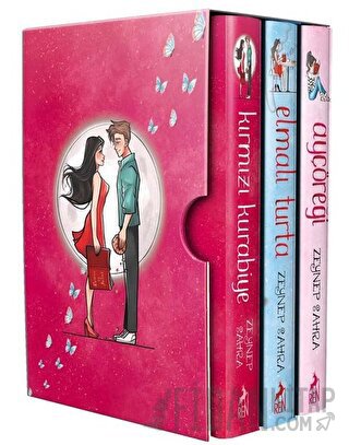 Ayçöreği - Elmalı Turta - Kırmızı Kurabiye Seti - 3 Kitap Takım (Ciltli)