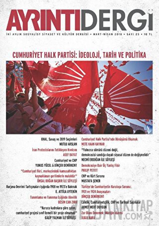 Ayrıntı Dergisi Sayı: 25 Mart-Nisan 2018