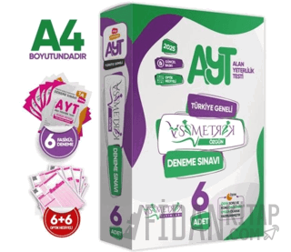 AYT Asimetrik Deneme Paketi 6lı Türkiye Geneli Değerlendirmeli Özgün Güncel Paket Deneme Sınavı