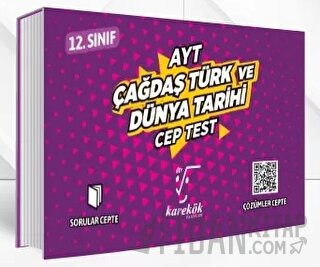 AYT Cep Test 12. Sınıf Çağdaş Türk ve Dünya Tarihi