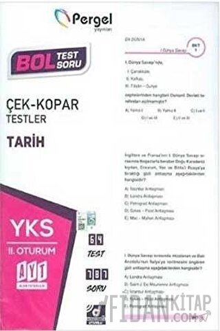 AYT İkinci Oturum Tarih Test