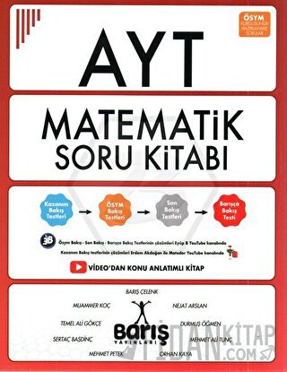 AYT Matematik Soru Bankası Yazarın Kendi Yayını - Barış Çelenk Barış Ç