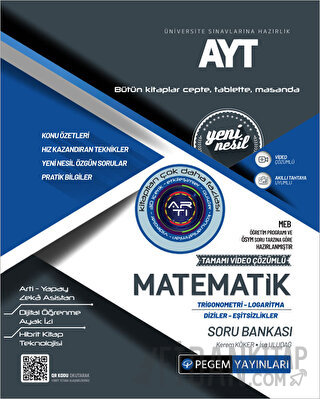 AYT Matematik Trigonometri-Logaritma-Diziler-Eşitsizlikler Soru Bankası