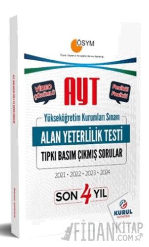 AYT Son 4 Yıl Tıpkı Basım Çıkmış Sorular ve Video Çözümleri
