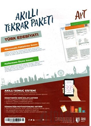 AYT Türk Edebiyatı Akıllı Tekrar Paketleri Kolektif