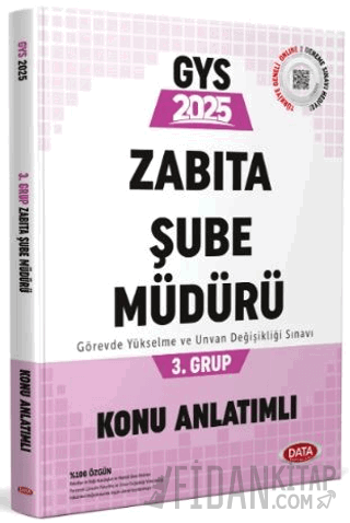 Belediye Zabıta Personeli Zabıta Şube Müdürü 3. Grup Konu Anlatımlı