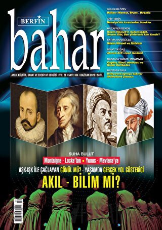 Berfin Bahar Aylık Kültür Sanat ve Edebiyat Dergisi Sayı: 304 Haziran 2023