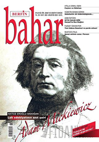 Berfin Bahar Aylık Kültür Sanat ve Edebiyat Dergisi Sayı: 306 Ağustos 2023