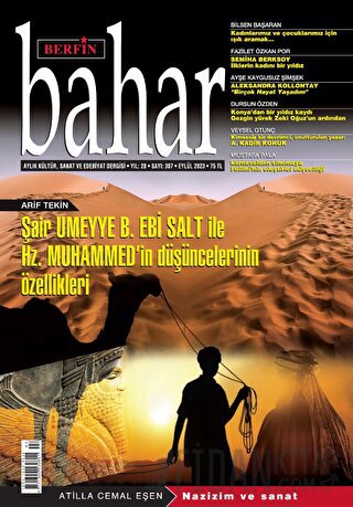 Berfin Bahar Aylık Kültür Sanat ve Edebiyat Dergisi Sayı: 307 Eylül 2023