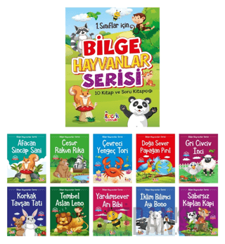 Bilge Hayvanlar Serisi (10 Kitap+Soru Kitapçığı) Kolektif