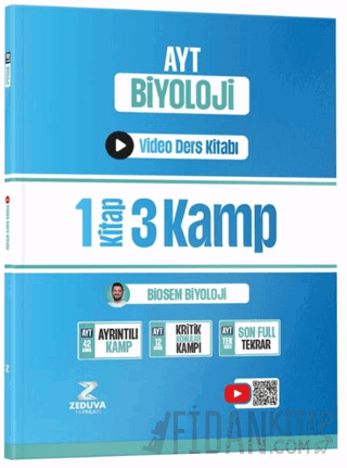 Biosem AYT Biyoloji 1 Kitap 3 Kamp Video Ders Kitabı