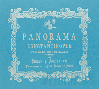 Bir İstanbul Panoraması 1888 (Mavi) - Panoraman de Constantinople Gala