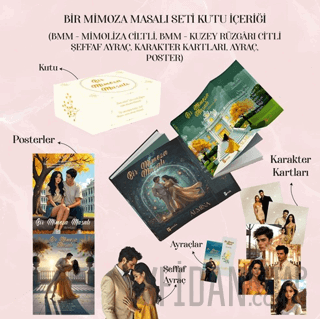 Bir Mimoza Masalı Set (2 Kitap Takım) (Ciltli) Almina